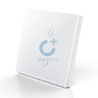 智能觸控平面鋼化玻璃式二位開關(guān)面板_百仕誠